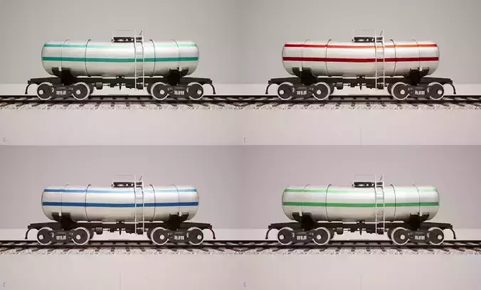 Animated game-ready TankcarV6 Low-poly 3D model