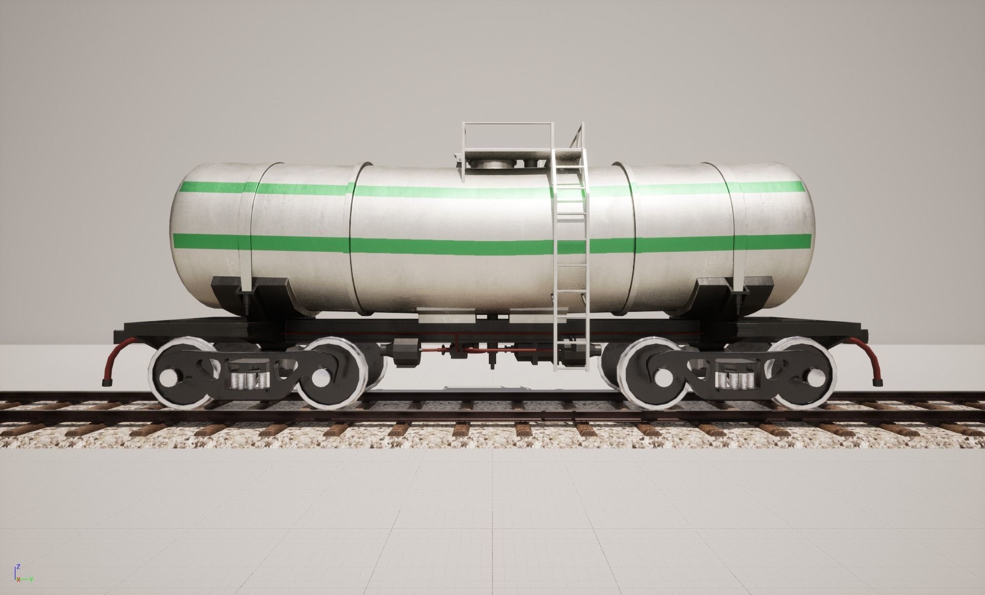 Animated game-ready TankcarV6 Low-poly 3D model_6