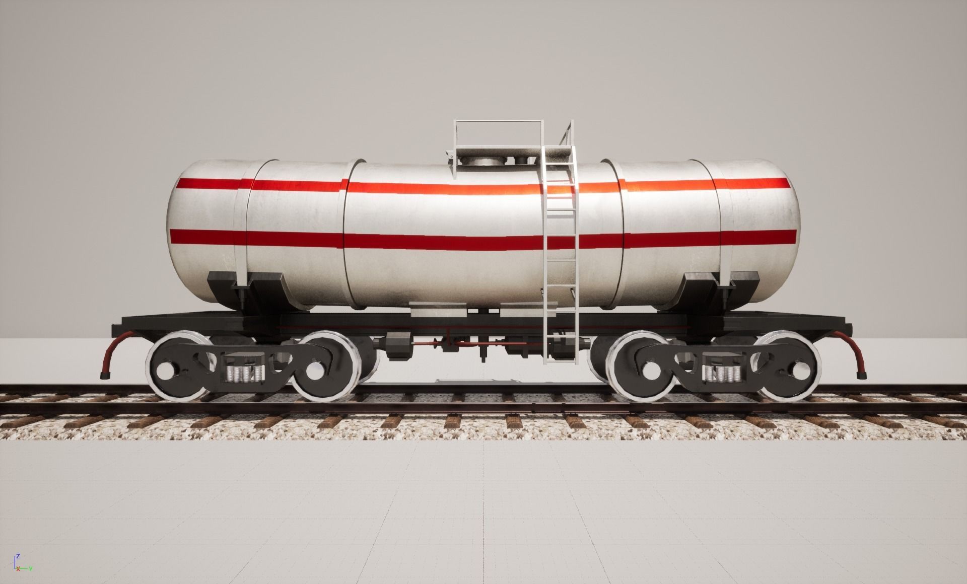 Animated game-ready TankcarV6 Low-poly 3D model_7