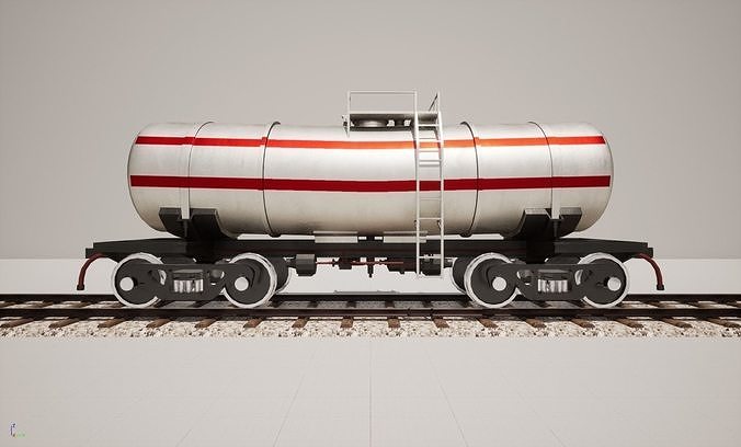 Animated game-ready TankcarV6 Low-poly 3D model 7