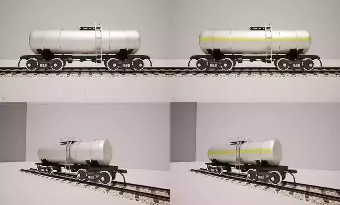 Animated game-ready TankcarV7 Low-poly 3D model