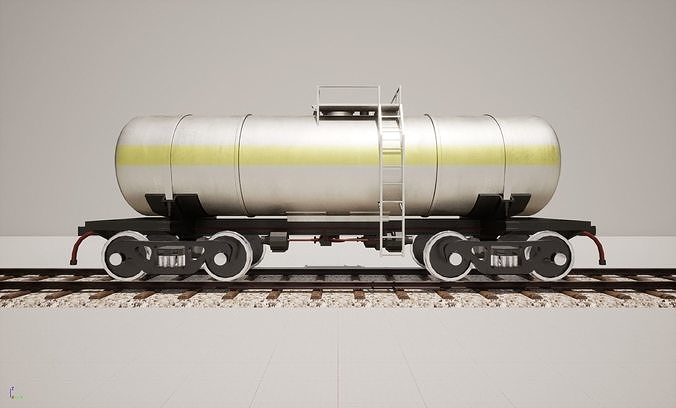 Animated game-ready TankcarV7 Low-poly 3D model 6