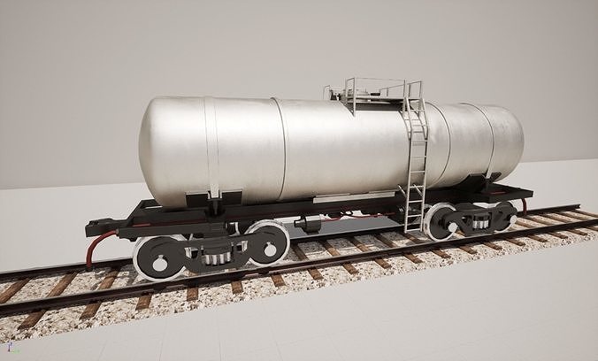 Animated game-ready TankcarV7 Low-poly 3D model 3