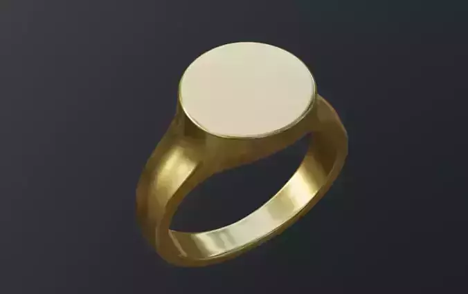 US size 7 pinky signet ring