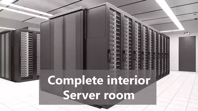 Server room 3D model