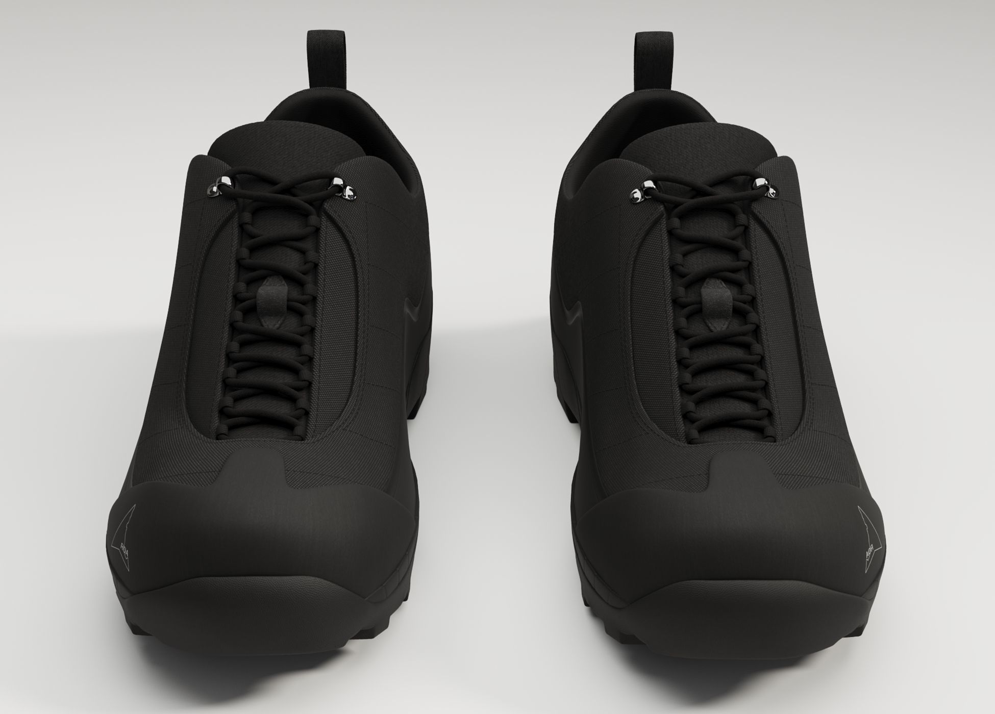Sneakers Katharina ROA Black Low-poly 3D model_3
