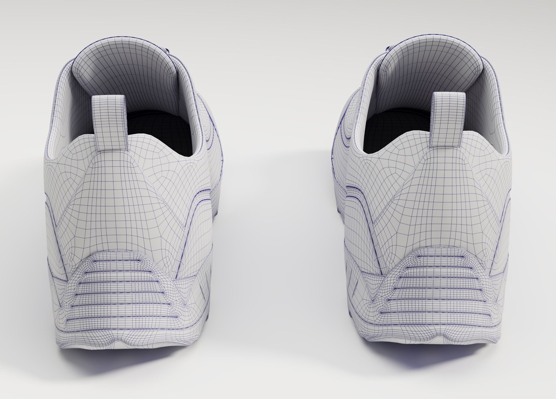 Sneakers Katharina ROA Black Low-poly 3D model_10