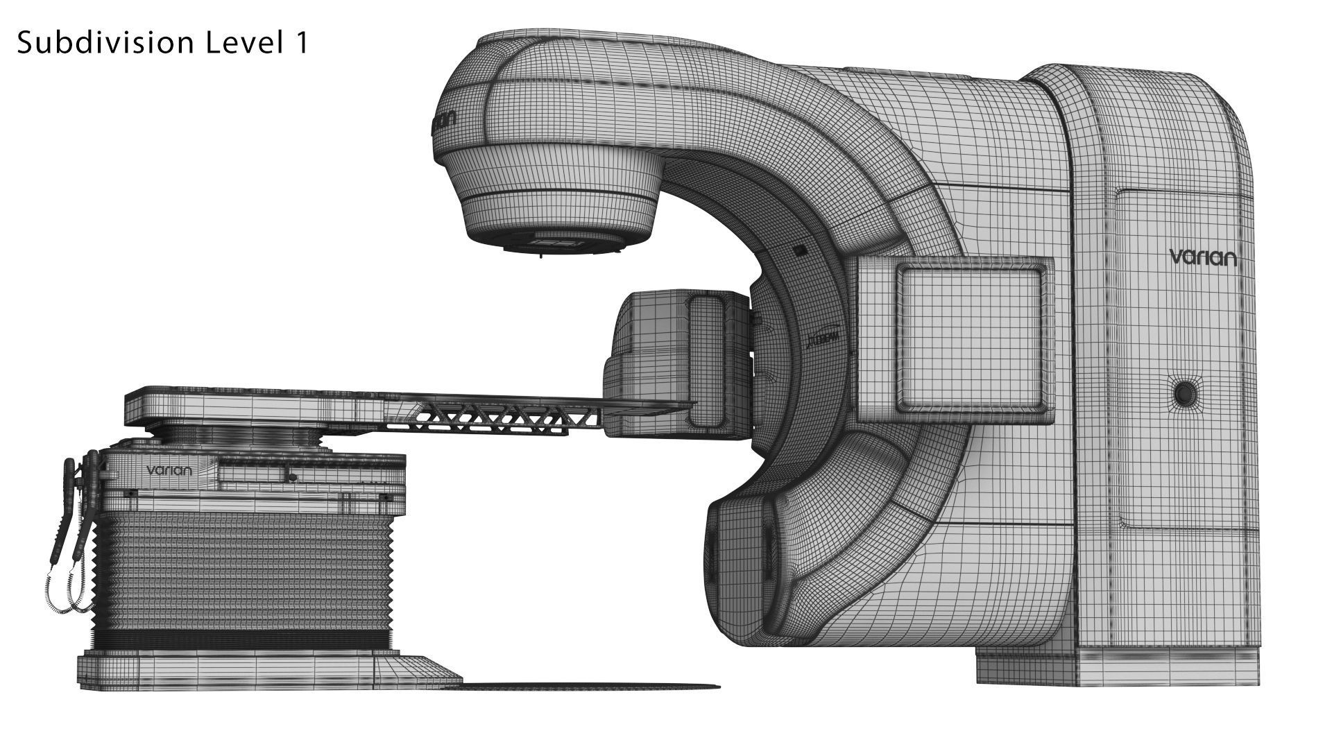 Varian TrueBeam Radiotherapy System 3D model_21