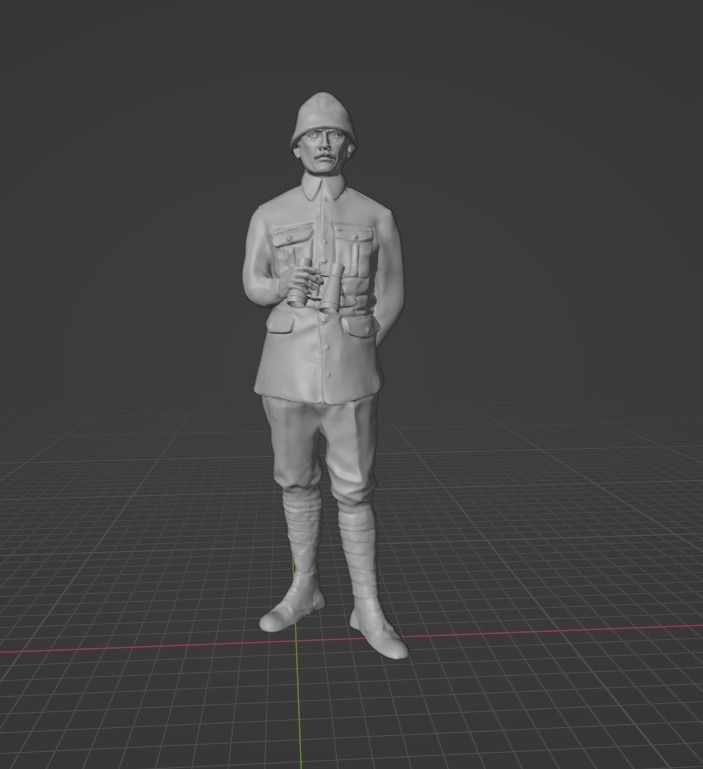 Mustafa Kemal Ataturk Free 3D print model_1