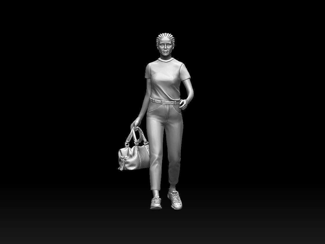 YOUNG WOMAN 3D print model_1