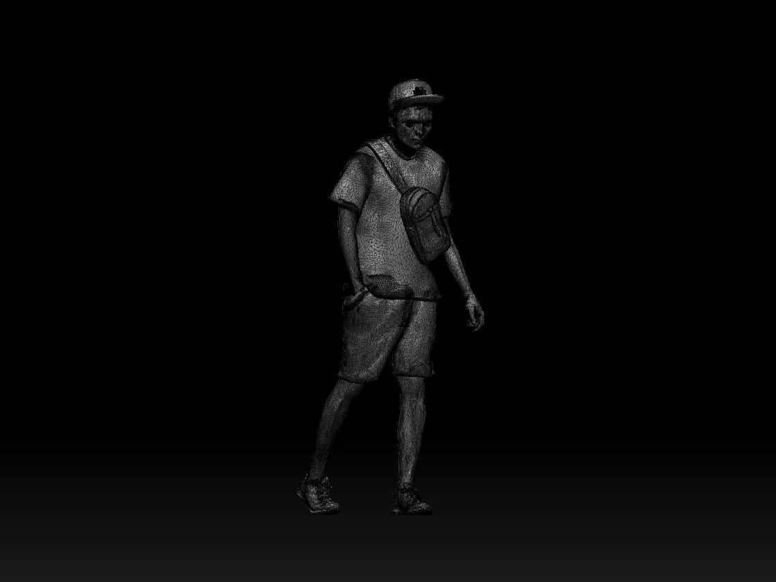 YOUNG MAN  3D print model_3