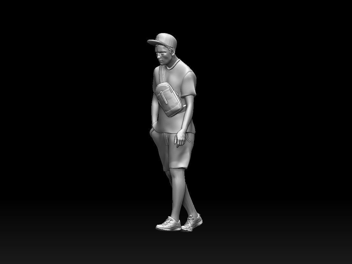 YOUNG MAN  3D print model_6
