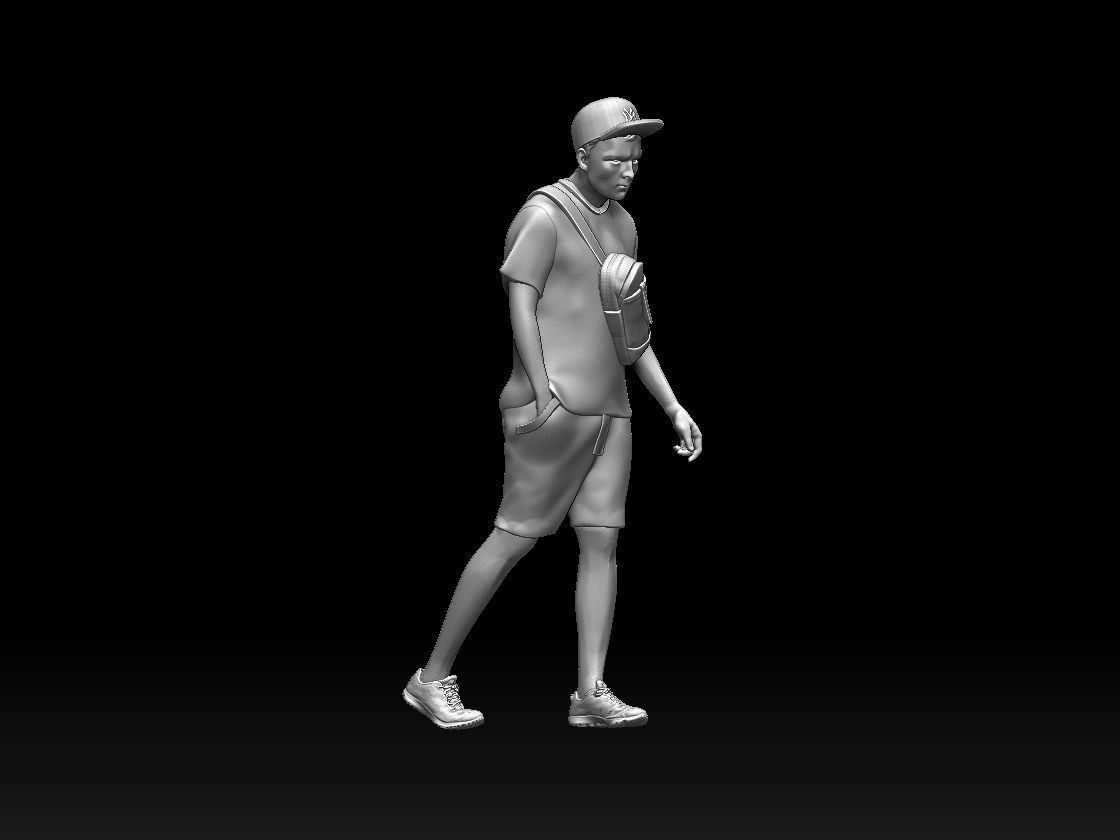 YOUNG MAN  3D print model_1