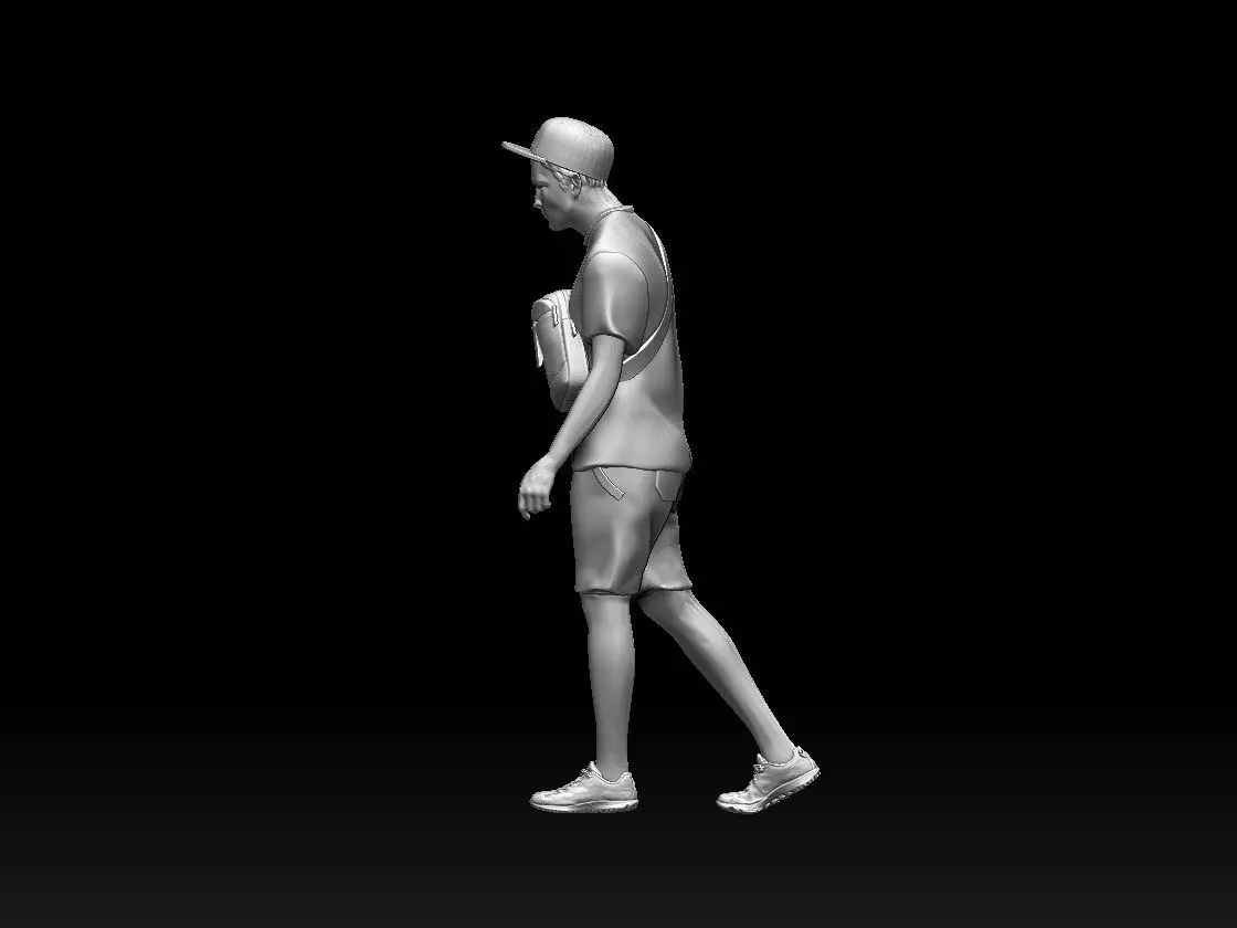 YOUNG MAN  3D print model_0