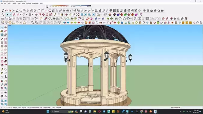 Classical Pargola 3d model 3D model