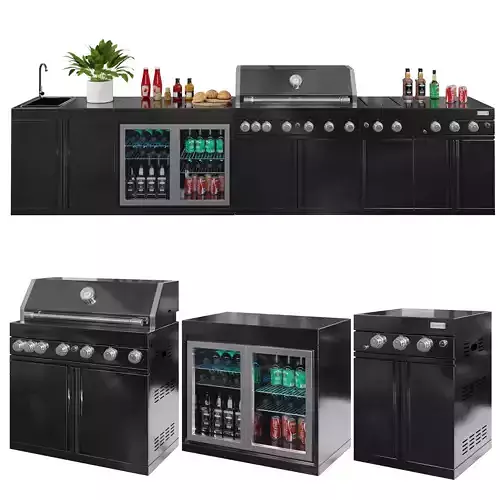 outdoor kitchen 006 3D model