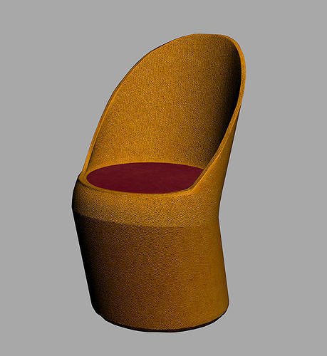 Chair for any room Low-poly 3D model