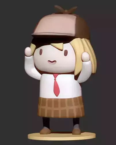 SMOL AME WATSON AMELIA HOLOLIVE VTUBER 3D print model