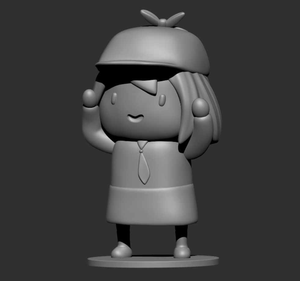 SMOL AME WATSON AMELIA HOLOLIVE VTUBER 3D print model_2