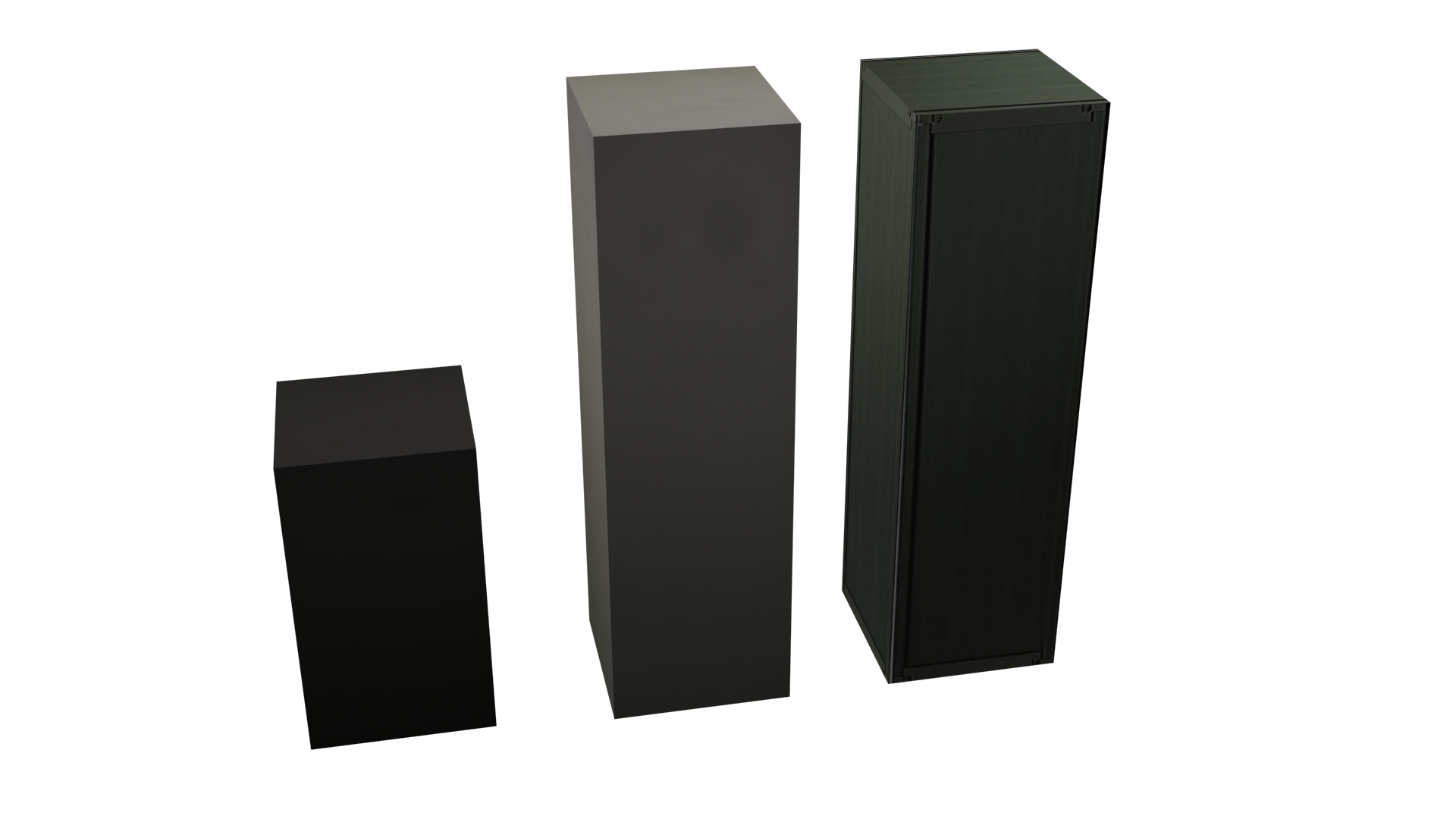 Files Low Poly three metal lockers Free low-poly 3D model_2