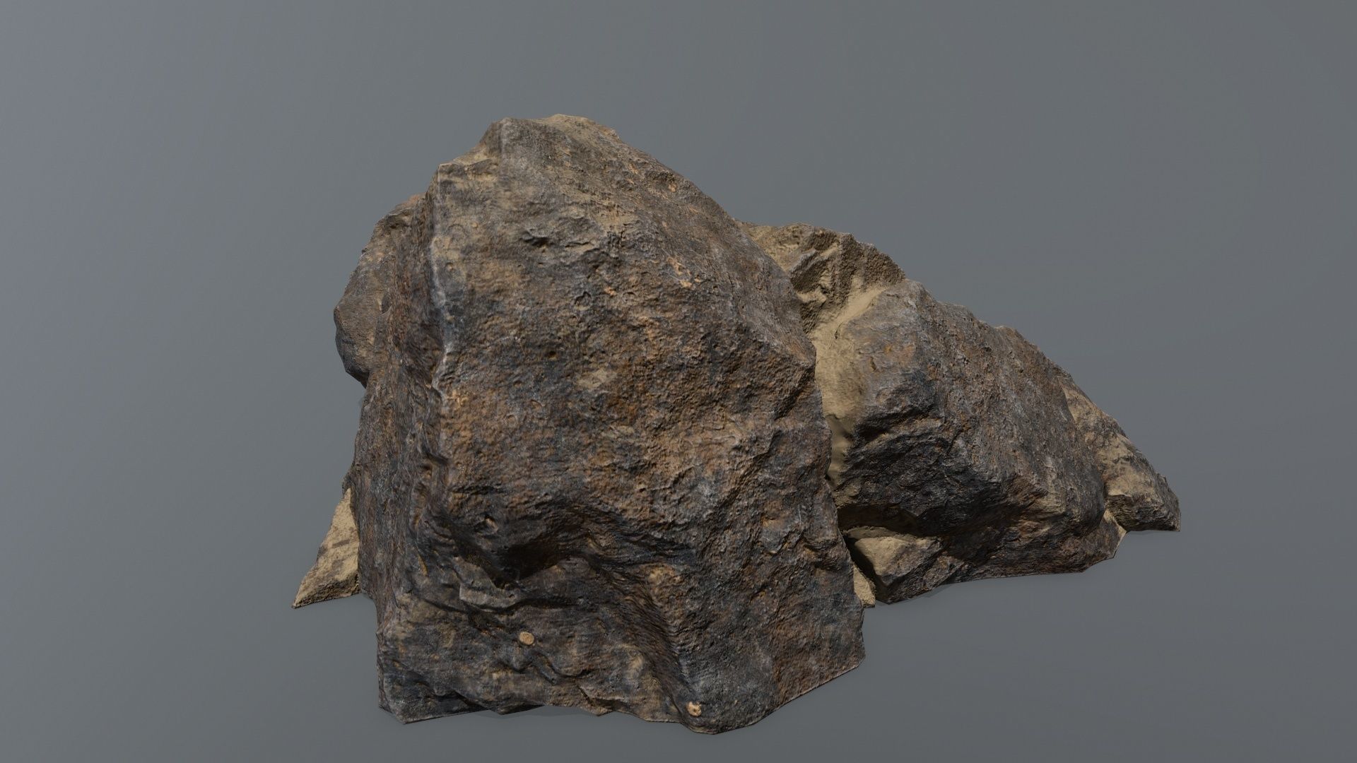 Ruin Stairs Low-poly 3D model_5