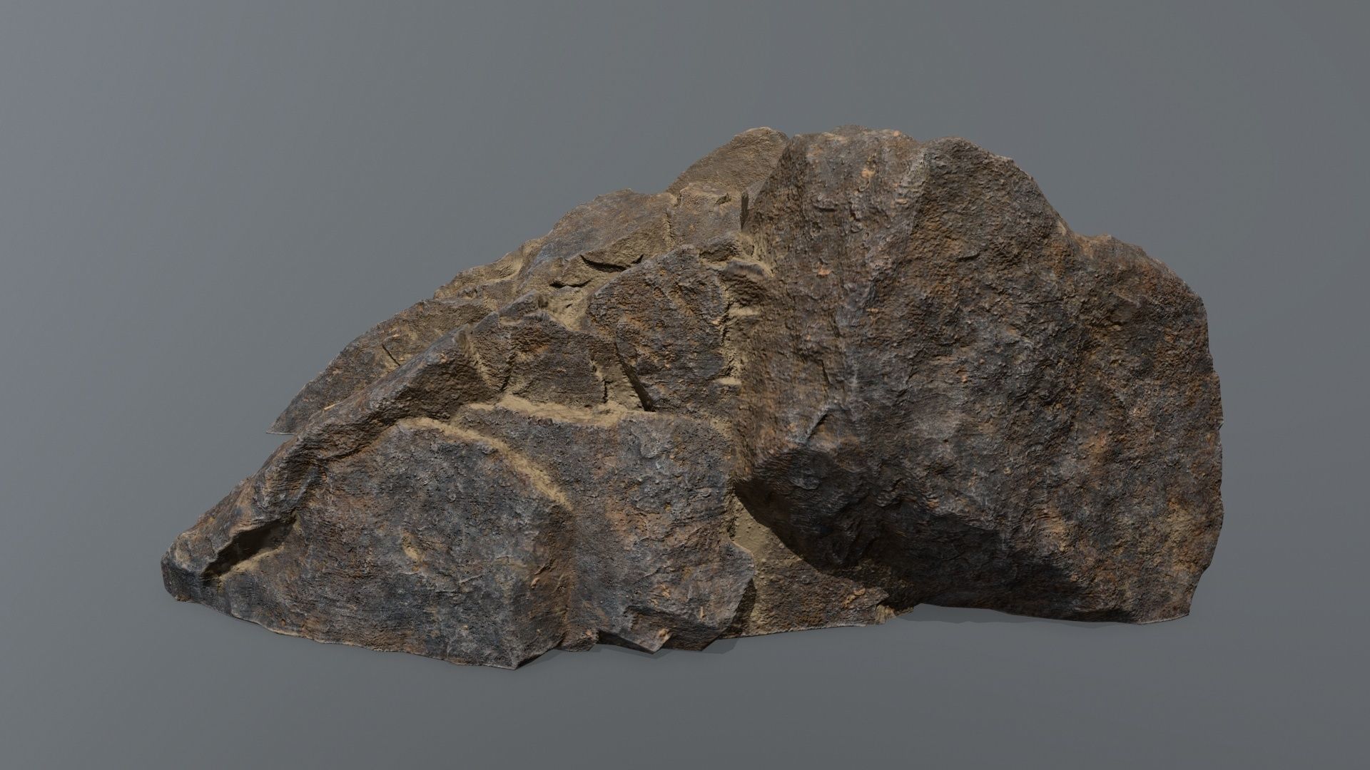 Ruin Stairs Low-poly 3D model_9