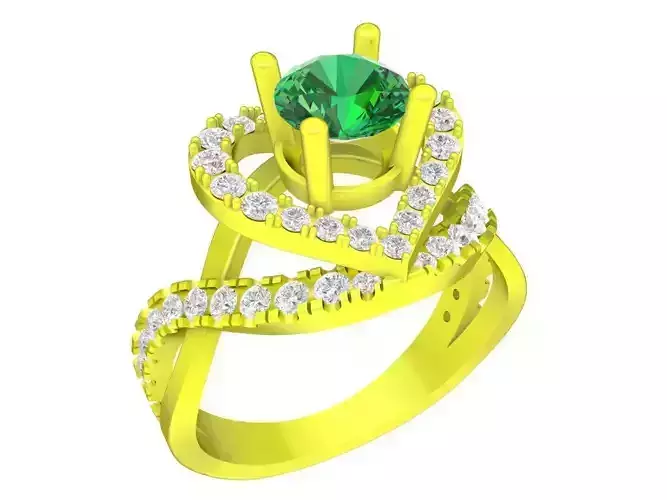 6645 Asian Diamond Women Ring