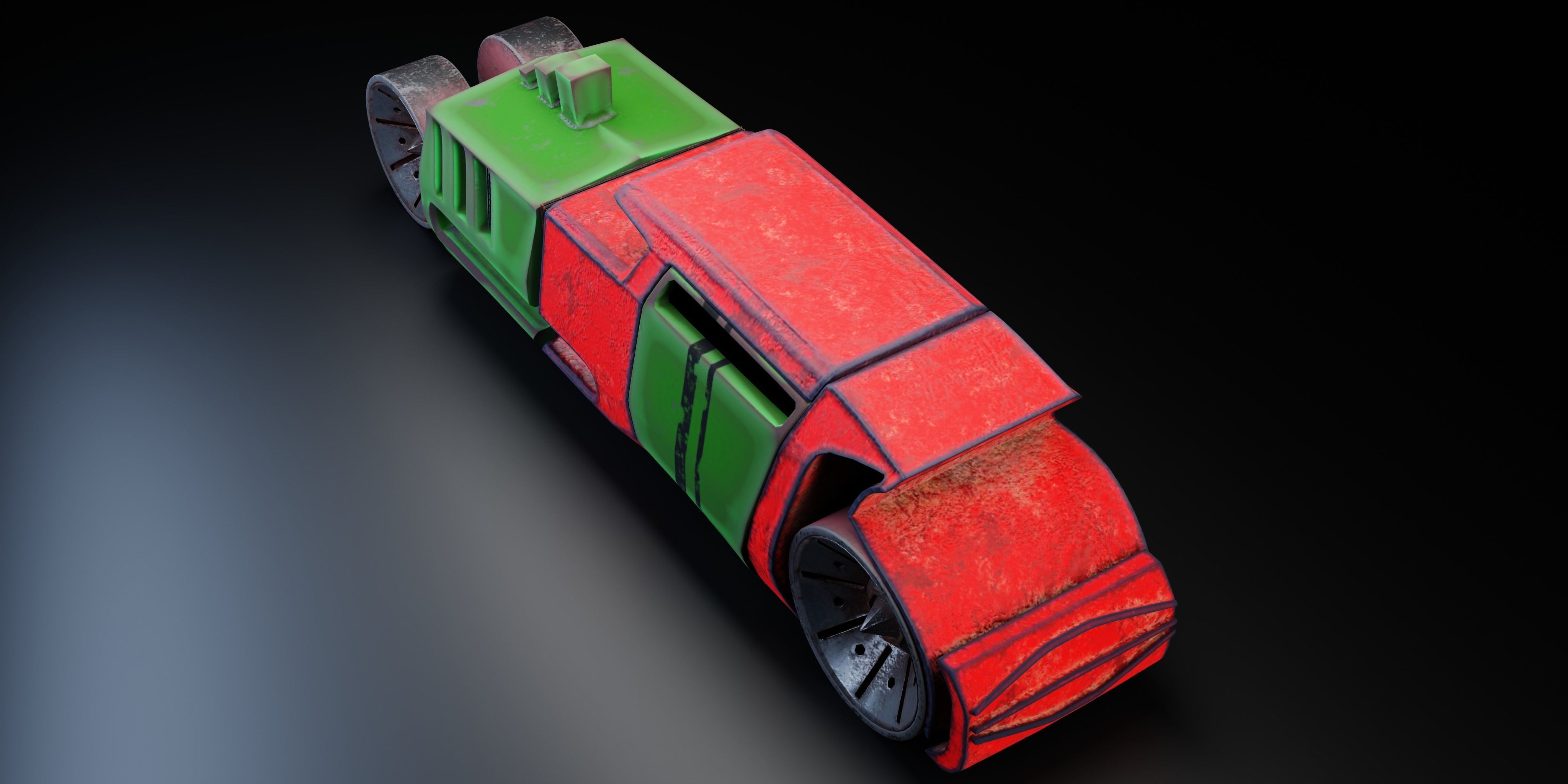 6 Racing Cars Low-poly 3D model_17