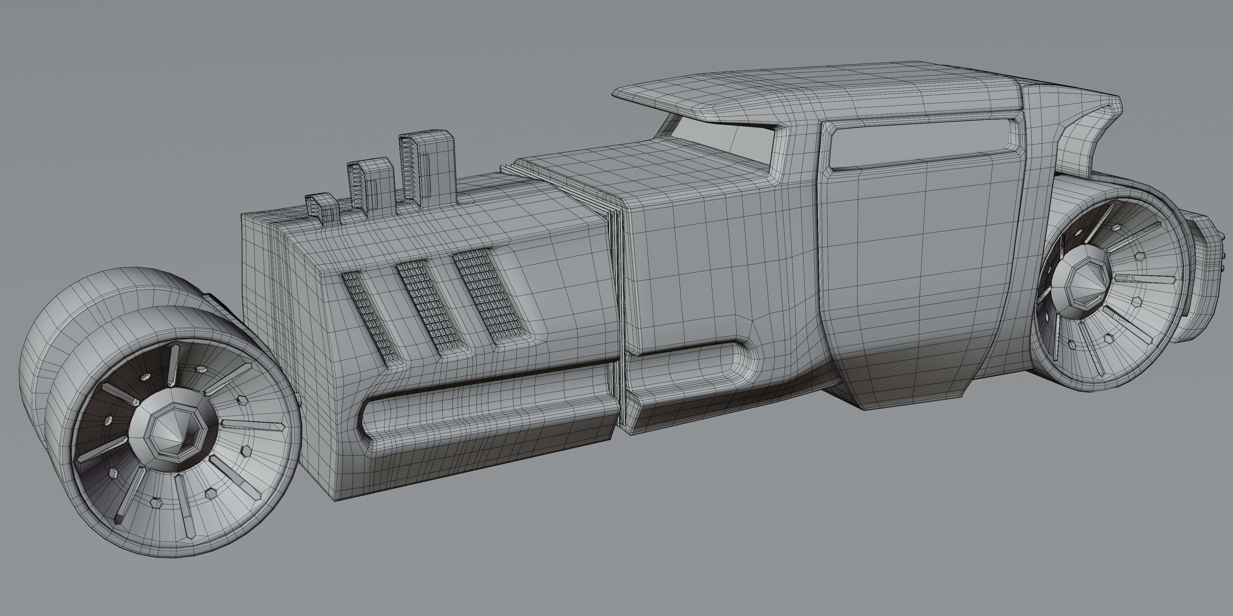 6 Racing Cars Low-poly 3D model_23