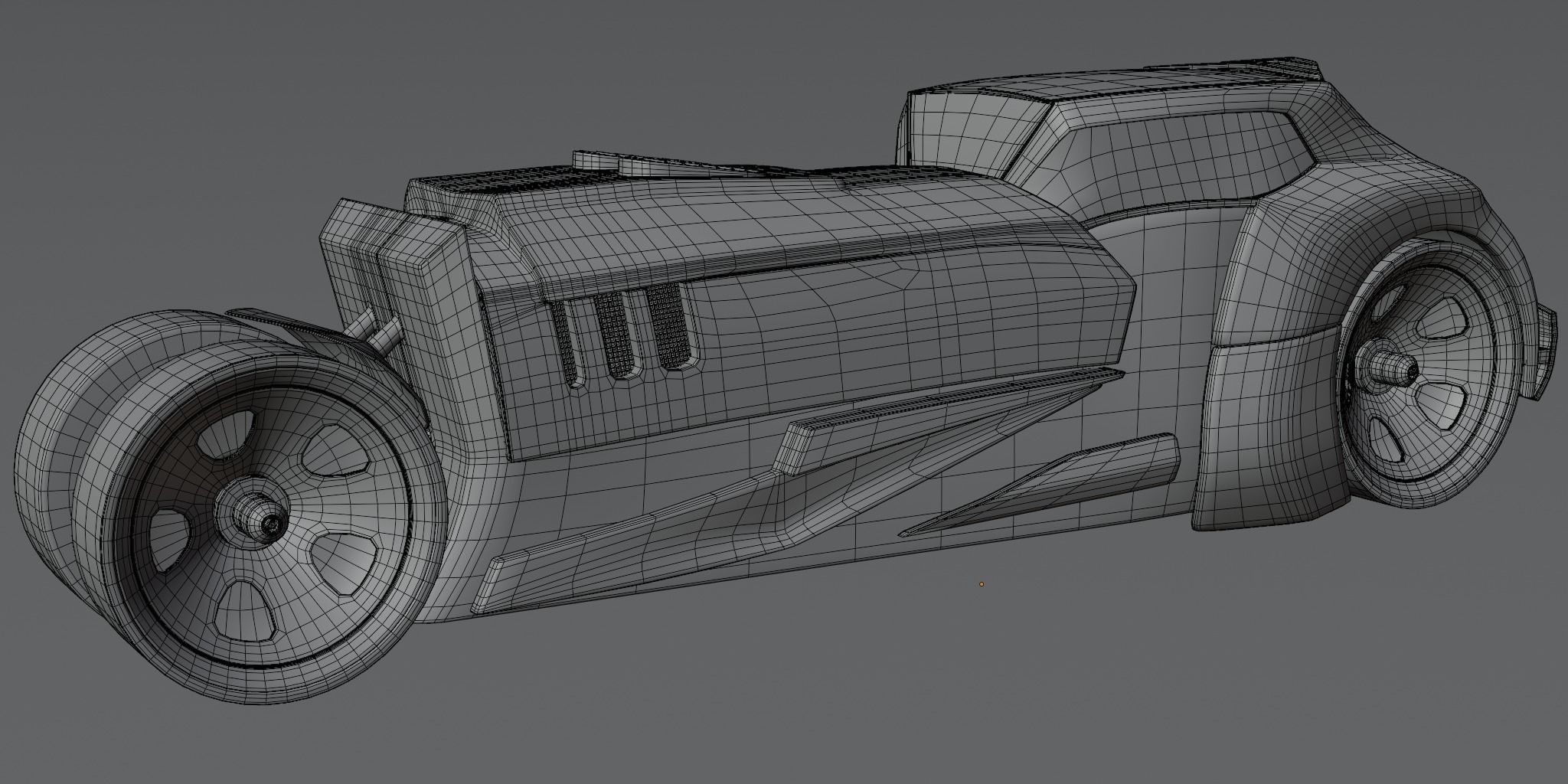 6 Racing Cars Low-poly 3D model_22