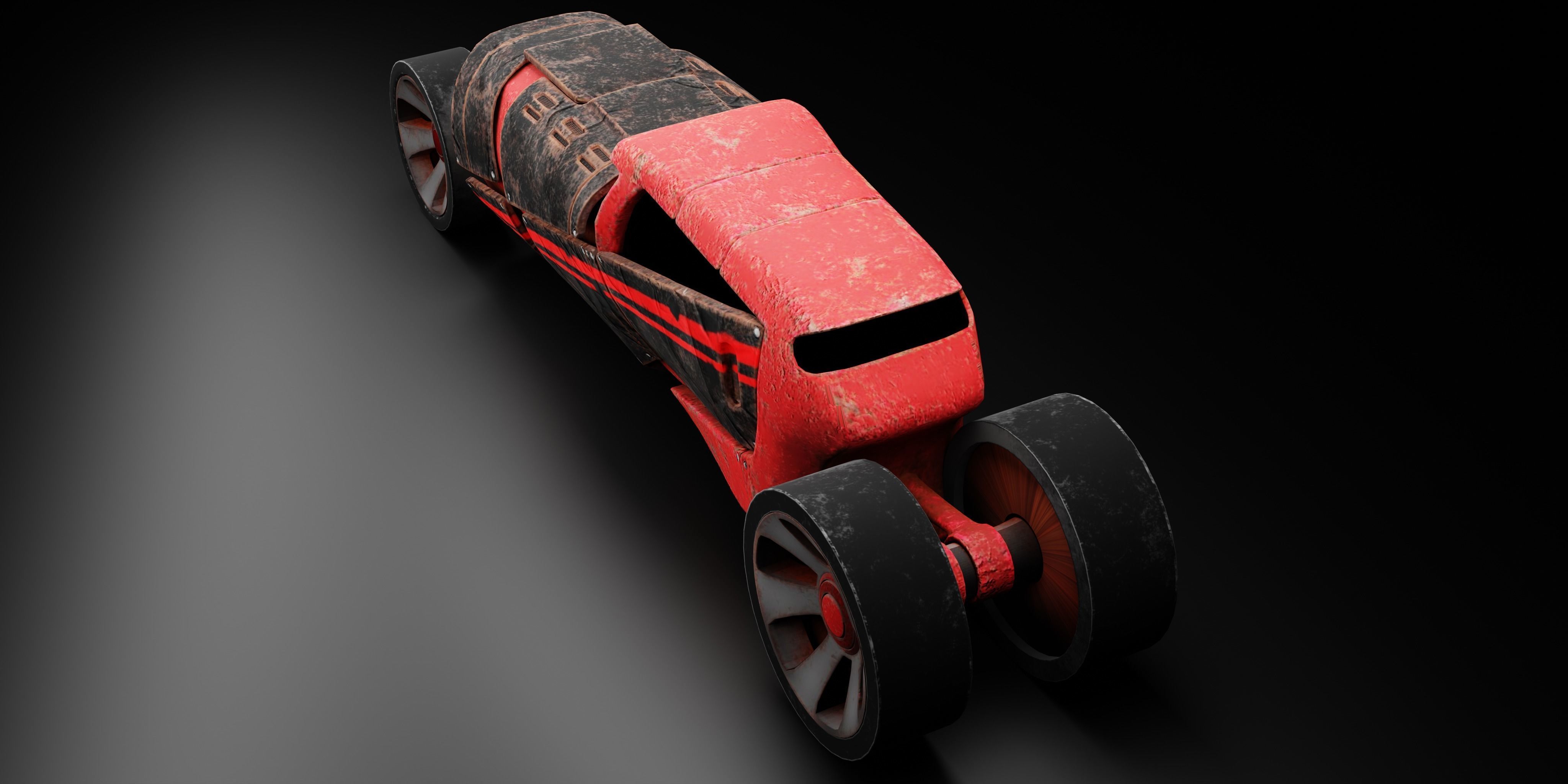 6 Racing Cars Low-poly 3D model_13