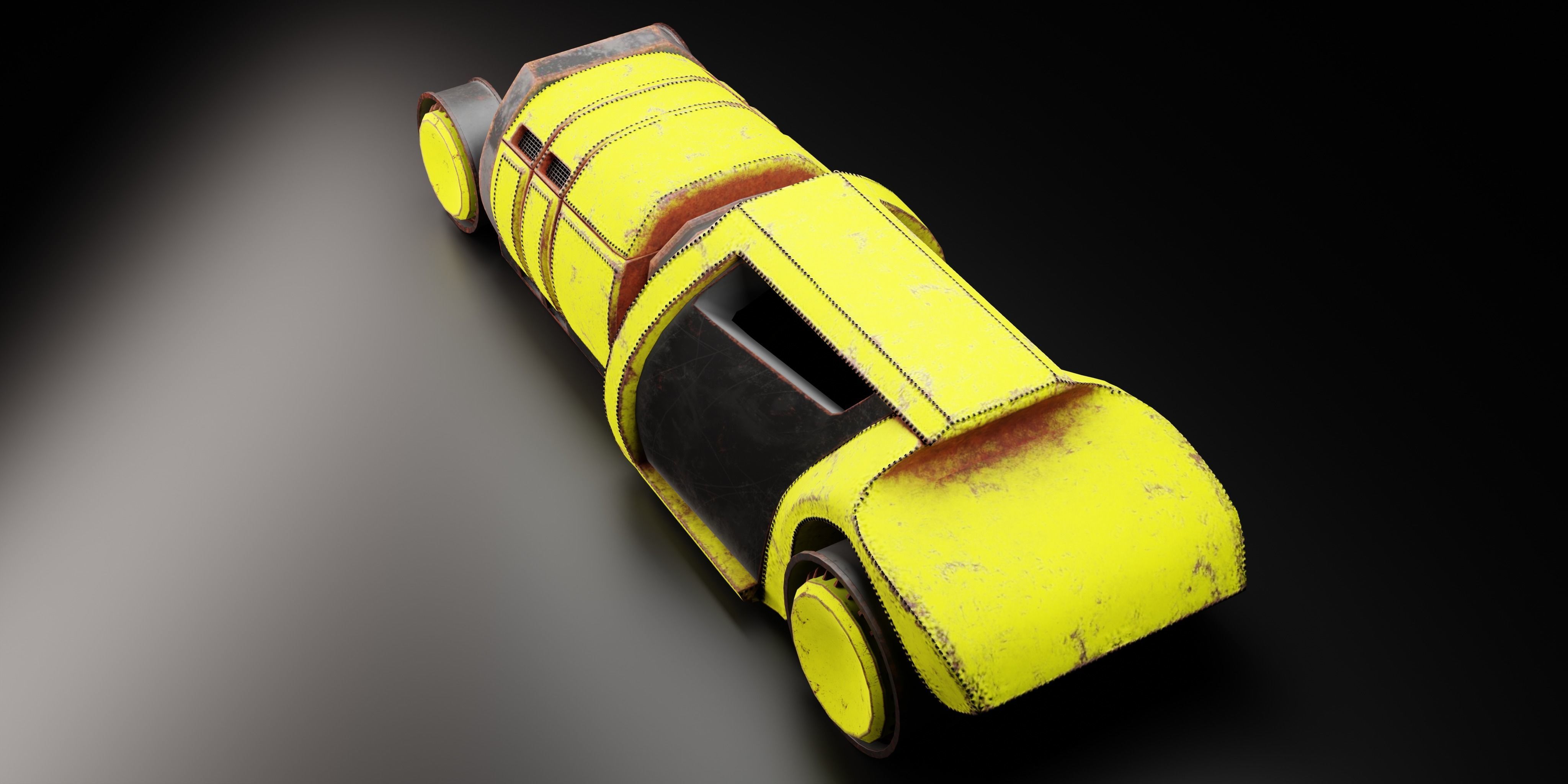 6 Racing Cars Low-poly 3D model_18