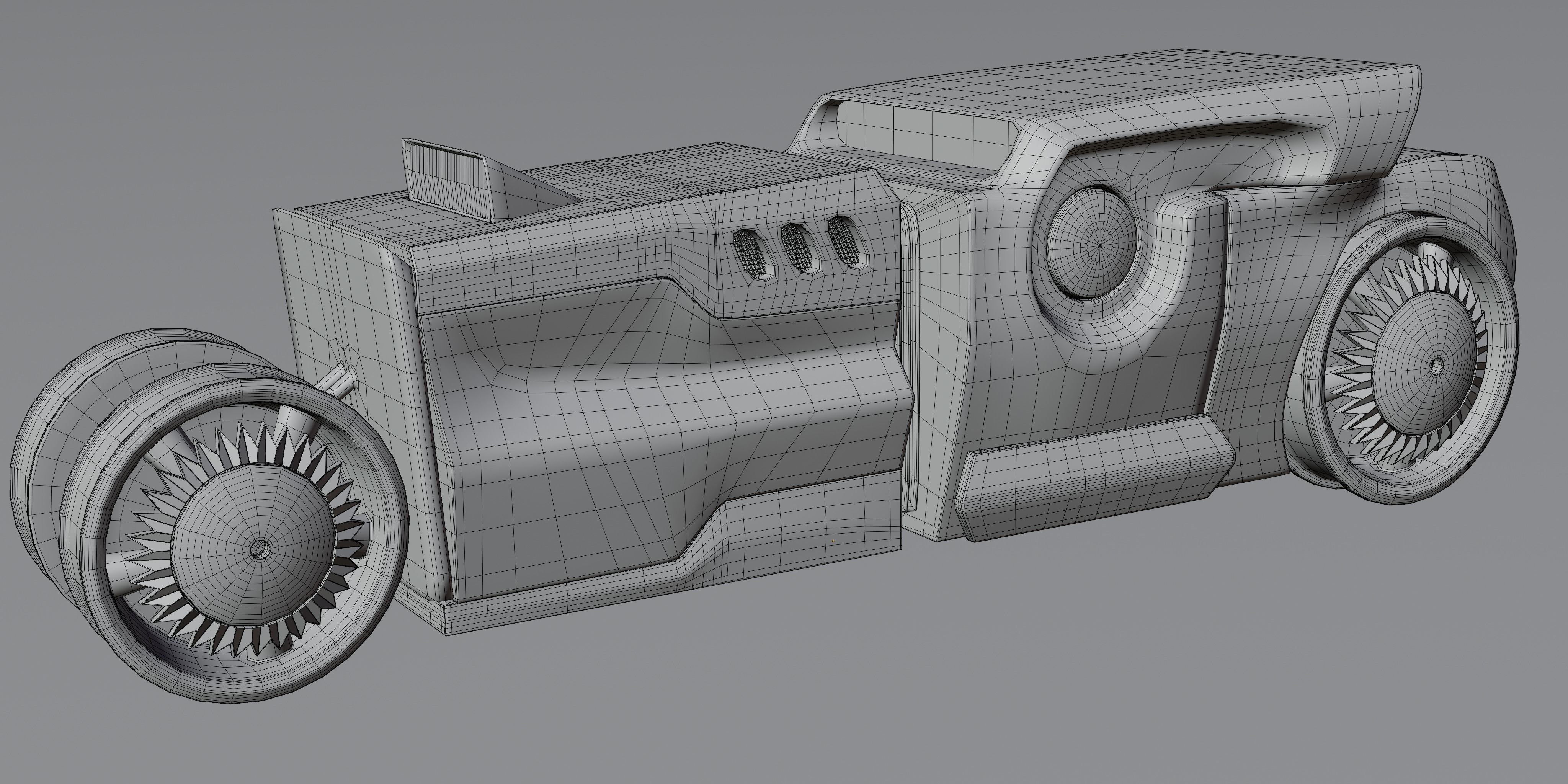 6 Racing Cars Low-poly 3D model_21