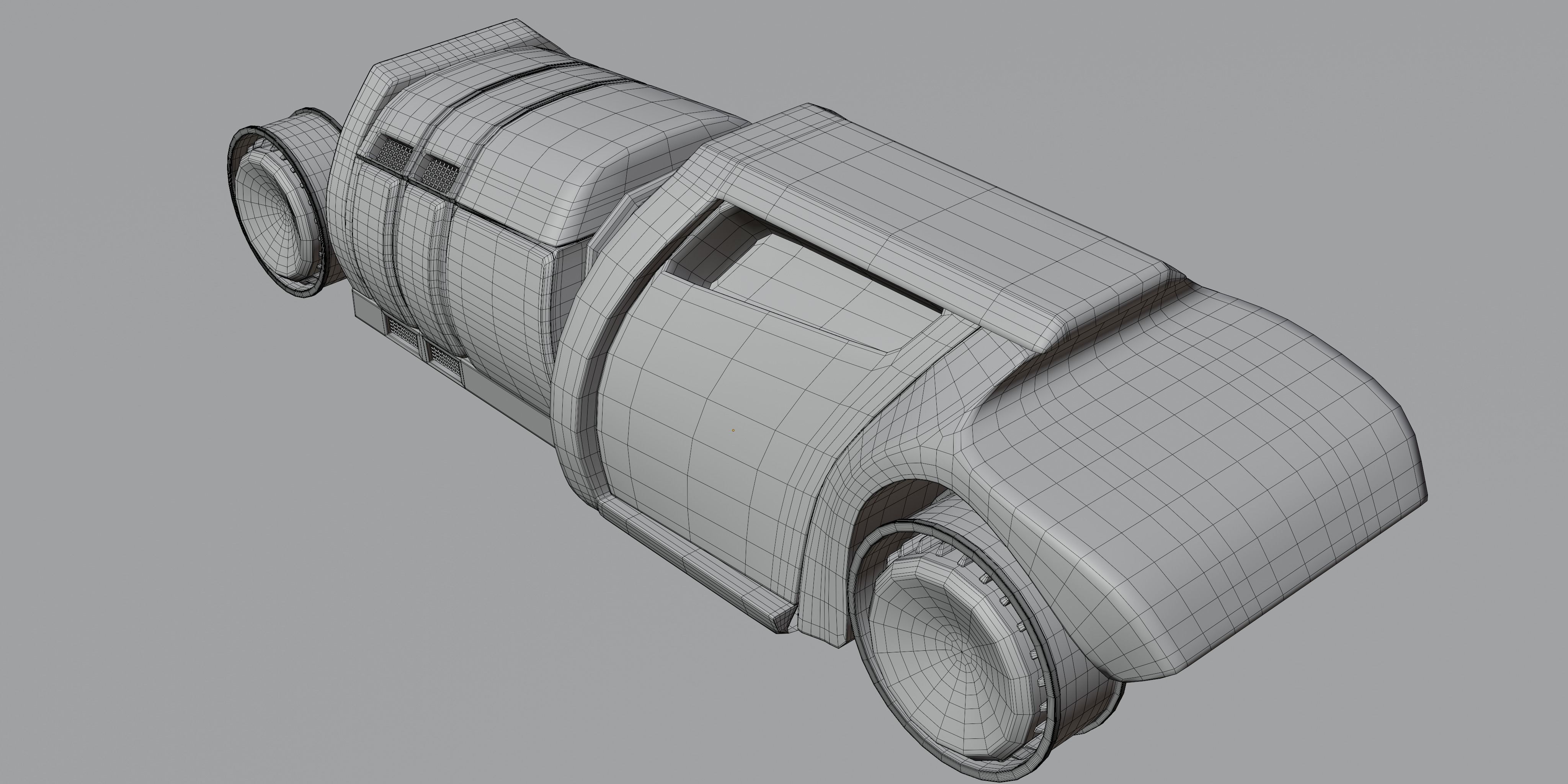 6 Racing Cars Low-poly 3D model_30