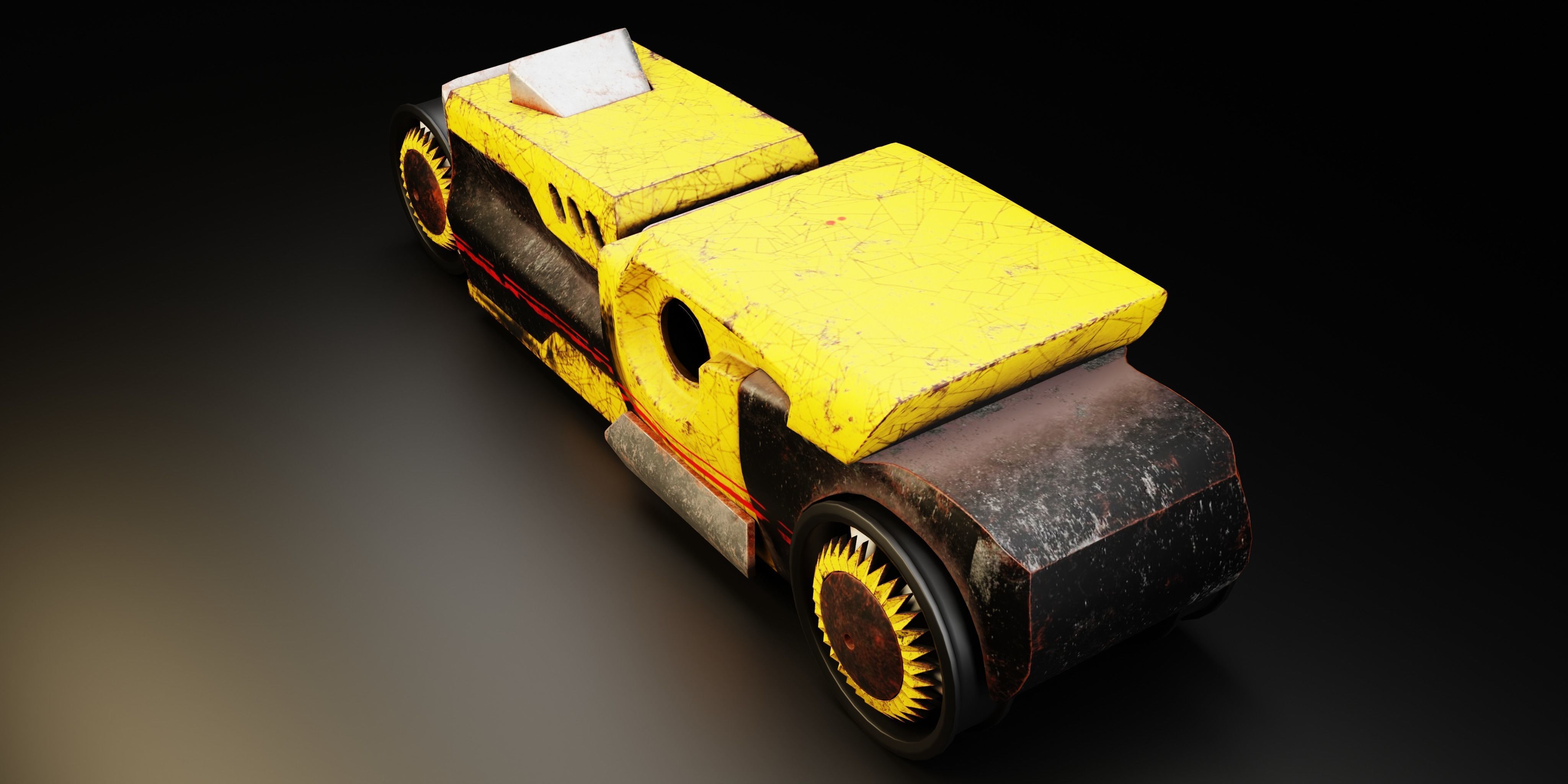 6 Racing Cars Low-poly 3D model_15