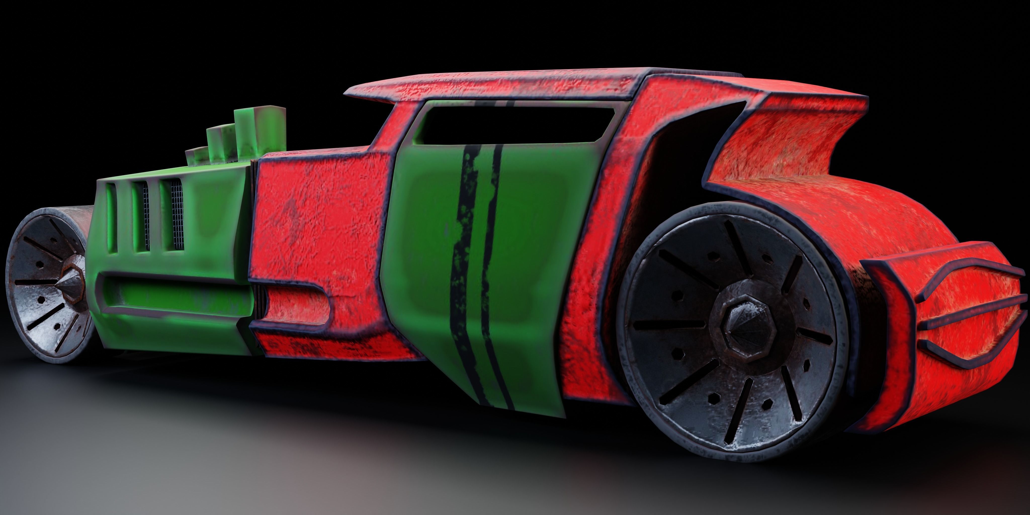 6 Racing Cars Low-poly 3D model_11