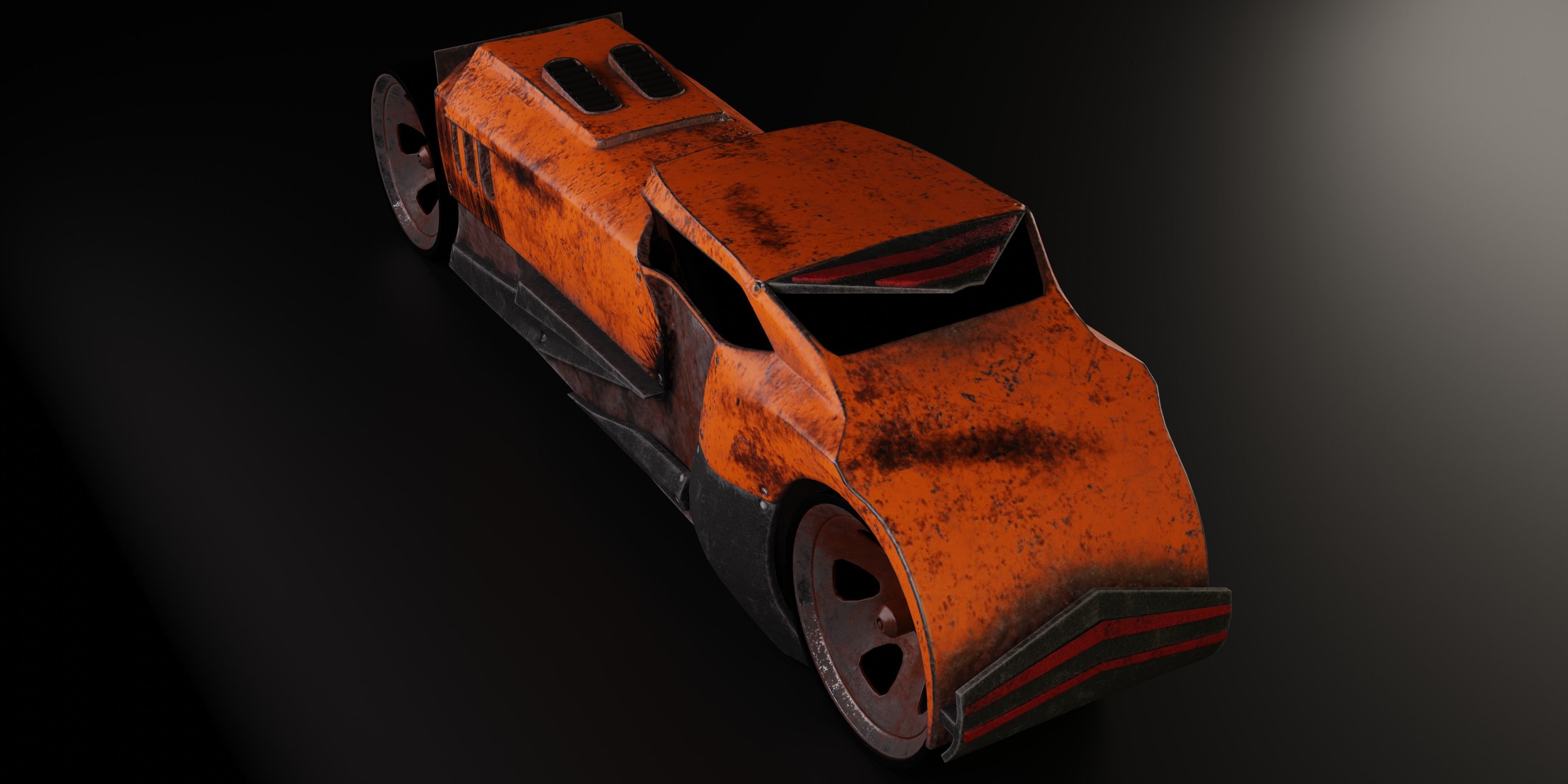 6 Racing Cars Low-poly 3D model_16