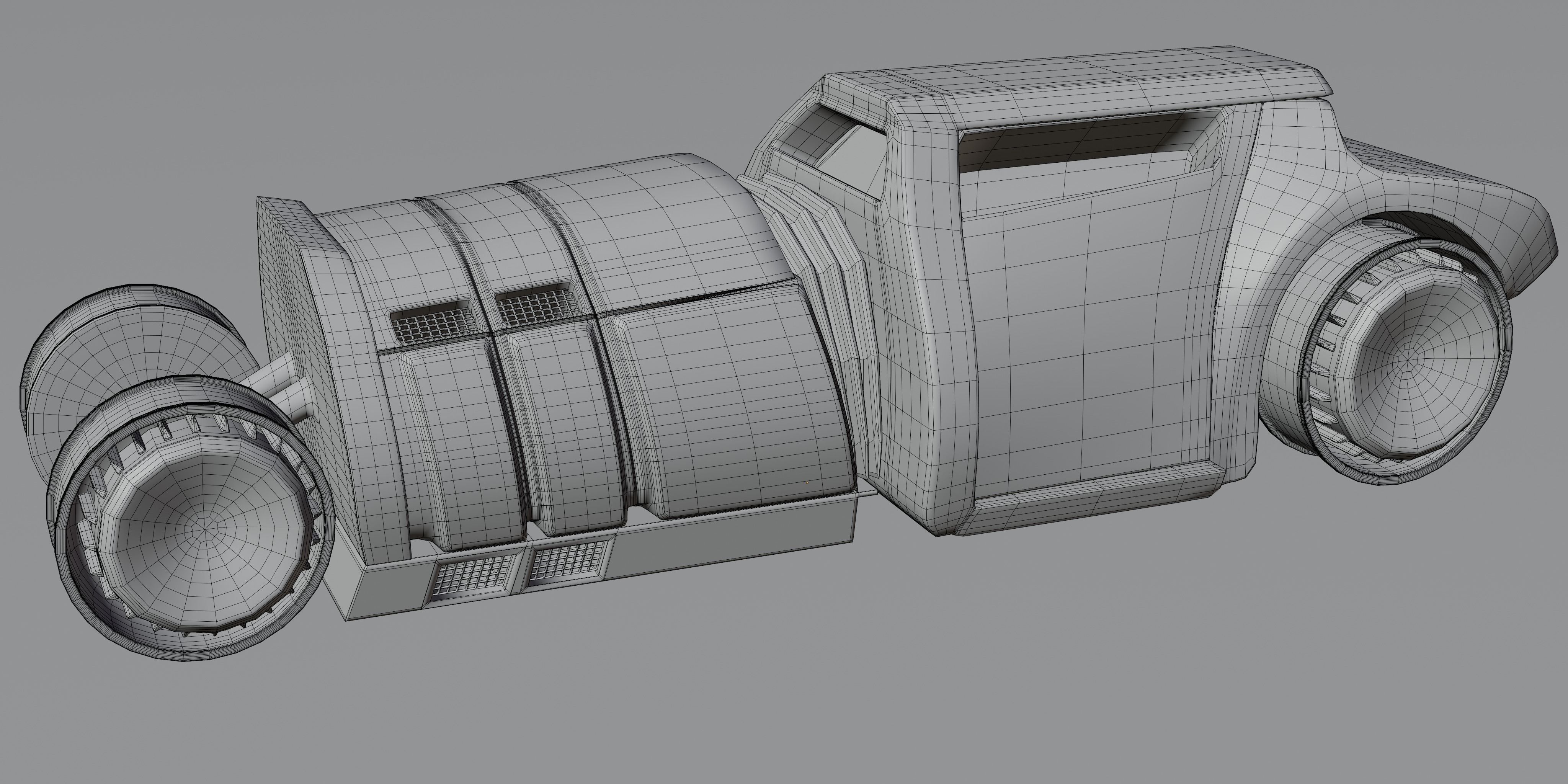 6 Racing Cars Low-poly 3D model_24