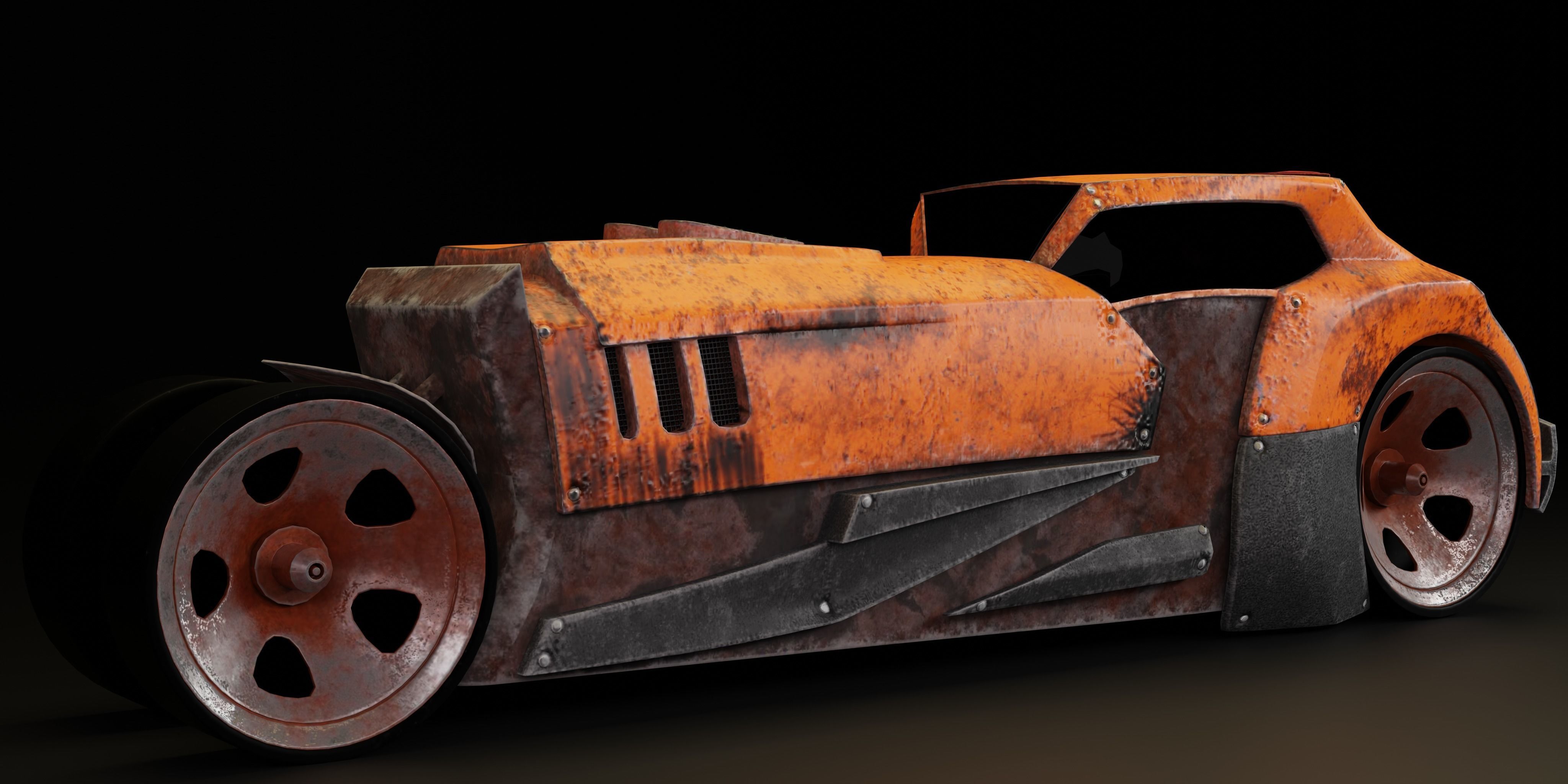 6 Racing Cars Low-poly 3D model_4