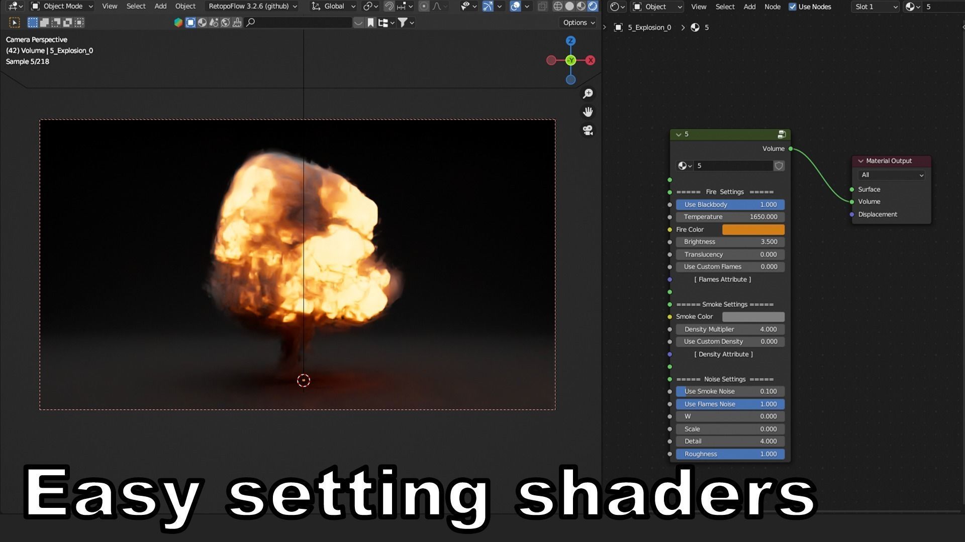 Super Realistic Explosion 5 - vdb animated 3D model_2