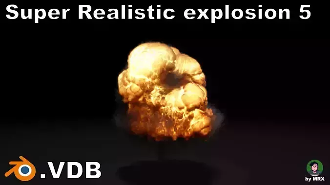Super Realistic Explosion 5 - vdb animated 3D model