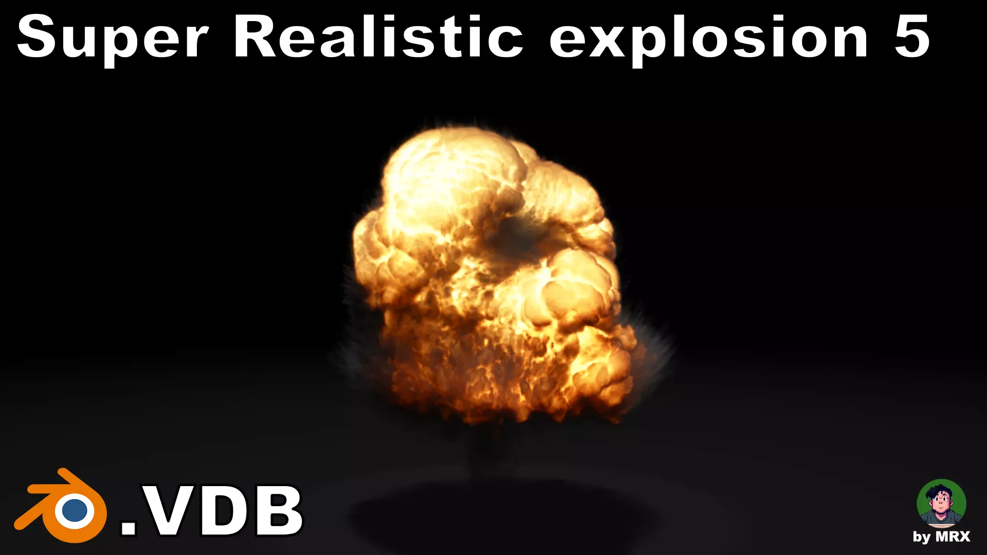 Super Realistic Explosion 5 - vdb animated 3D model_0