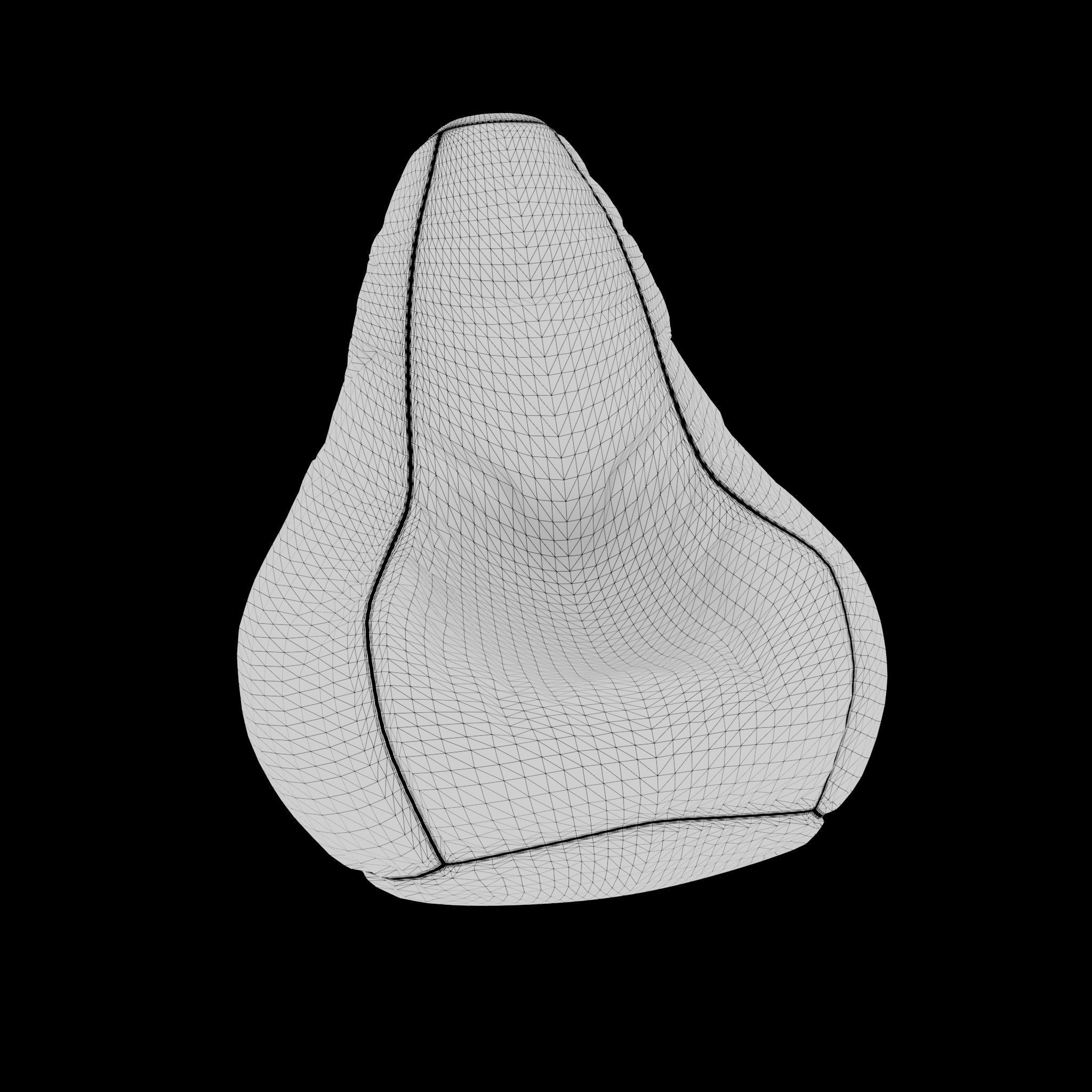 3D Bean Bag Model 3D model_3