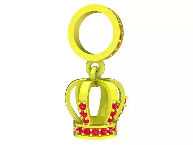 7024 Diamond Crown Pendant  3D print model