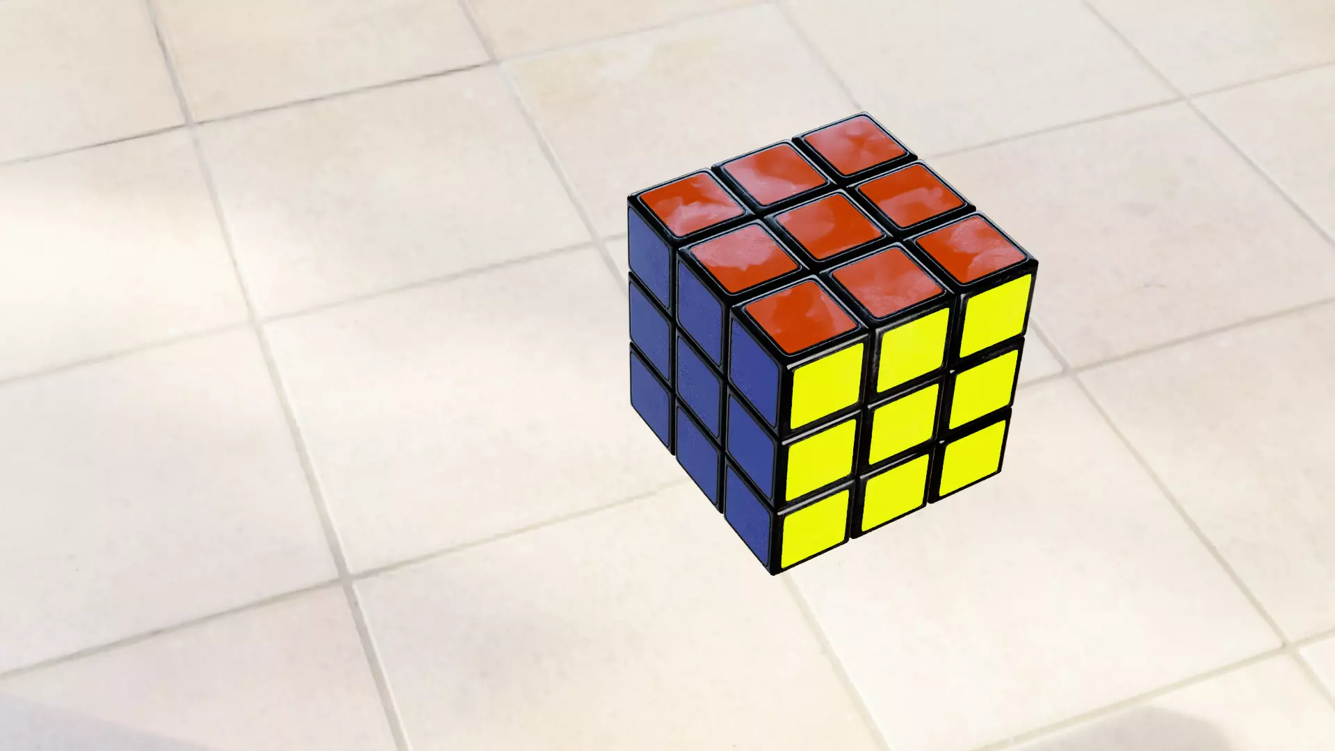 Rubiks Cube 3D model_0