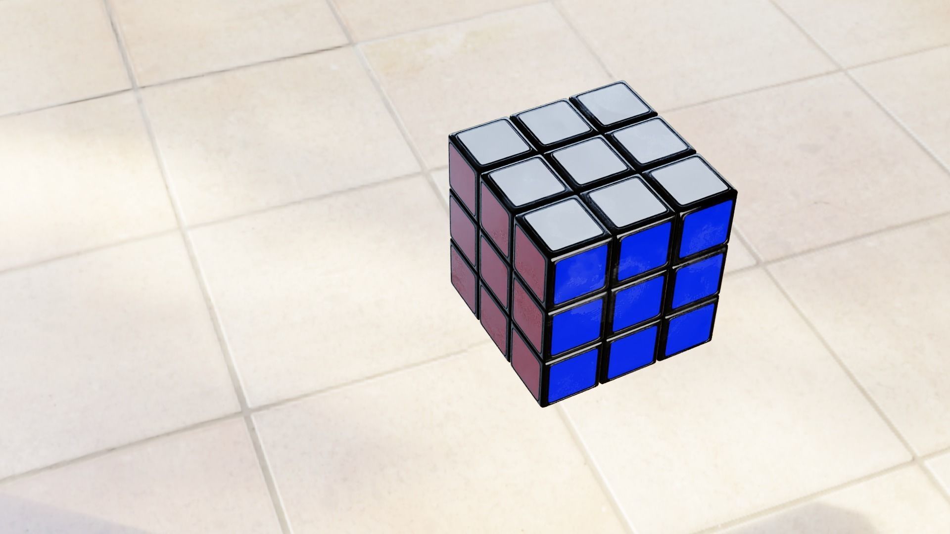 Rubiks Cube 3D model_1