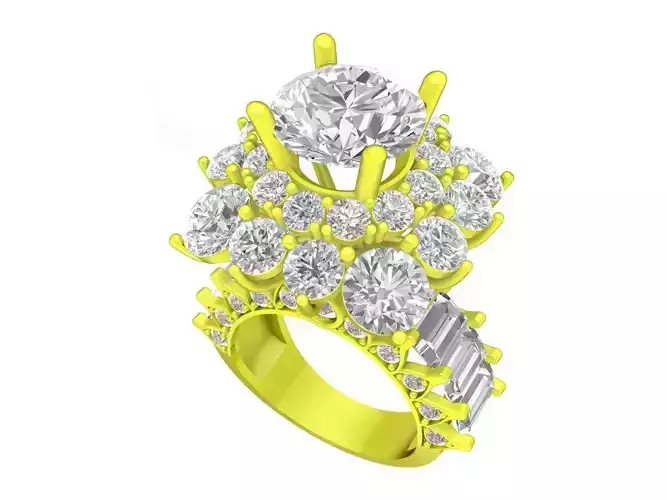 7025 new luxury hongkong diamond women ring
