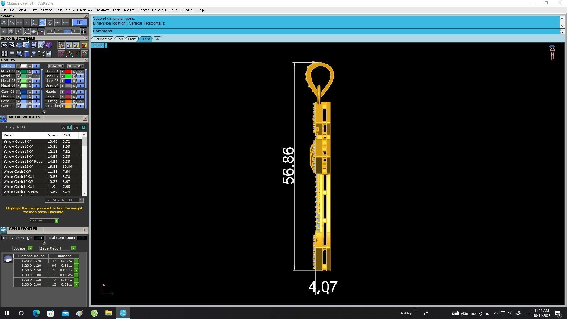 7029 new luxury diamond cross pendant 3D print model_7