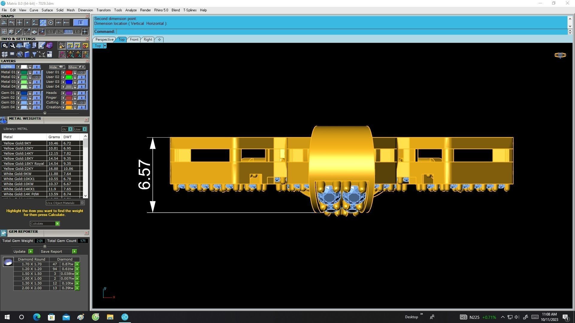 7029 new luxury diamond cross pendant 3D print model_5