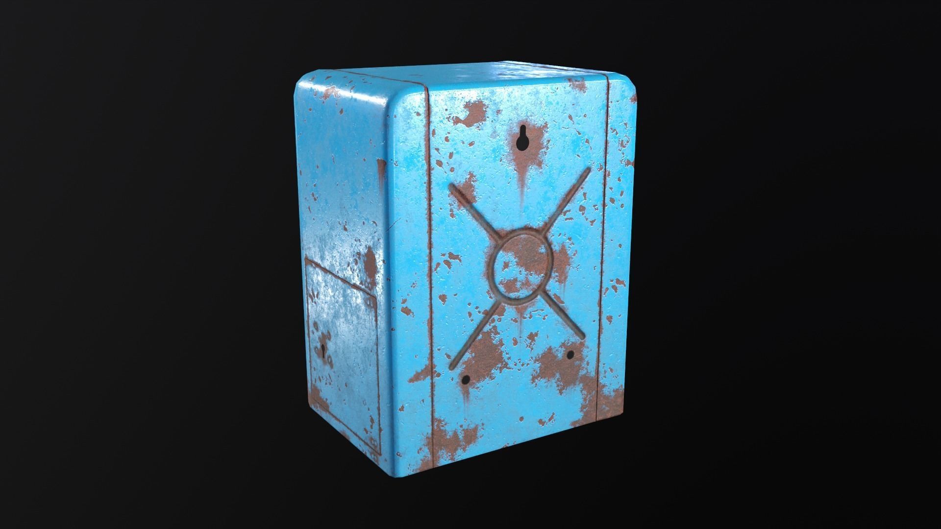Soviet Union Mailbox Low-poly 3D model_2